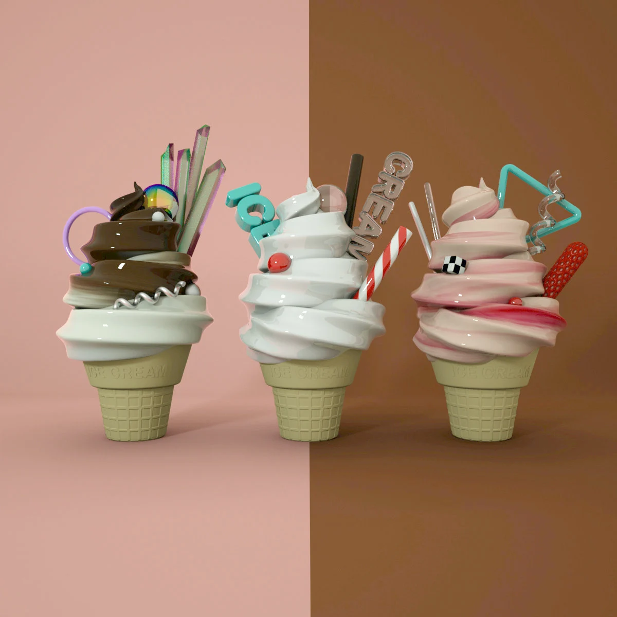 Ice Creams — original project artwork