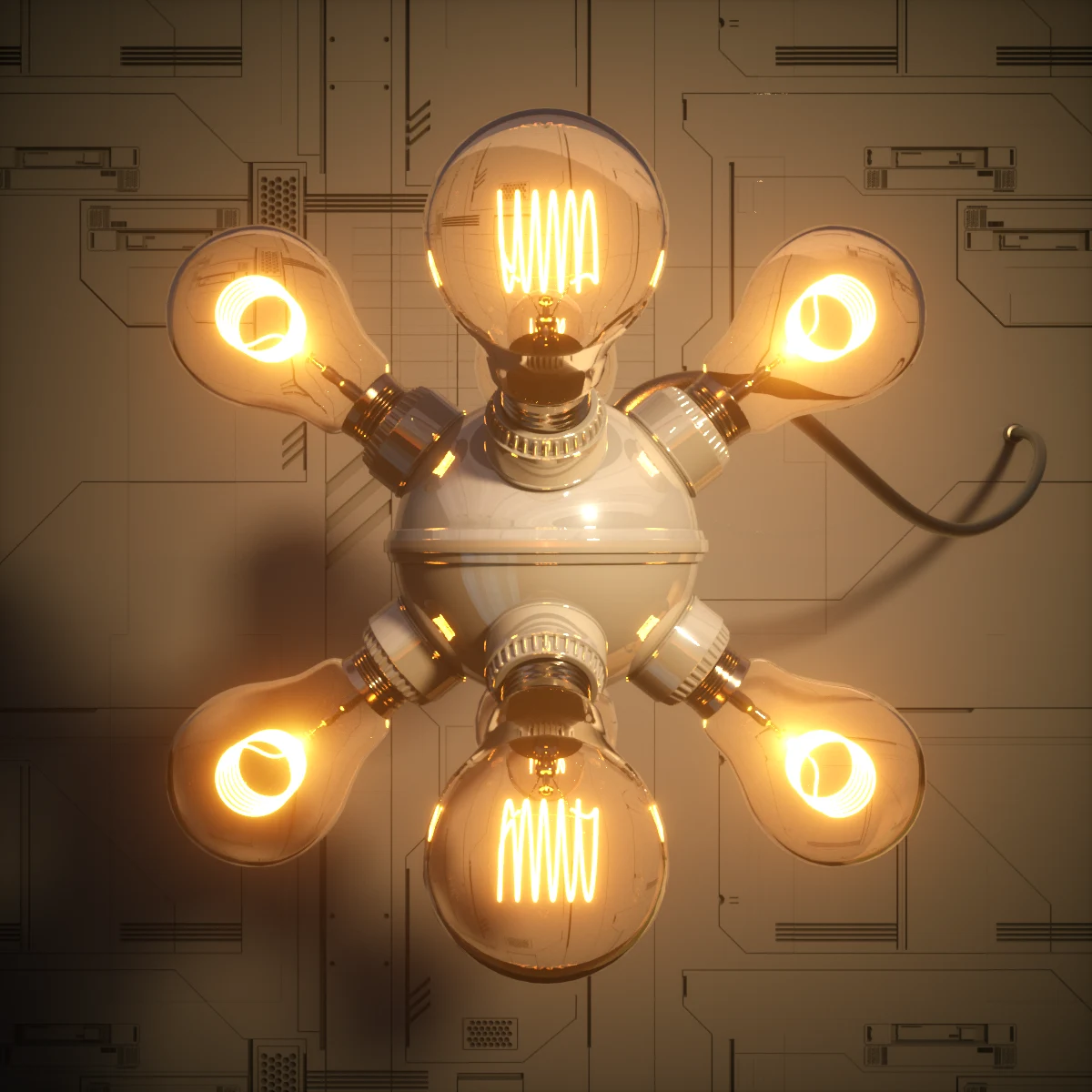Sci-fi Bulbs — original project artwork